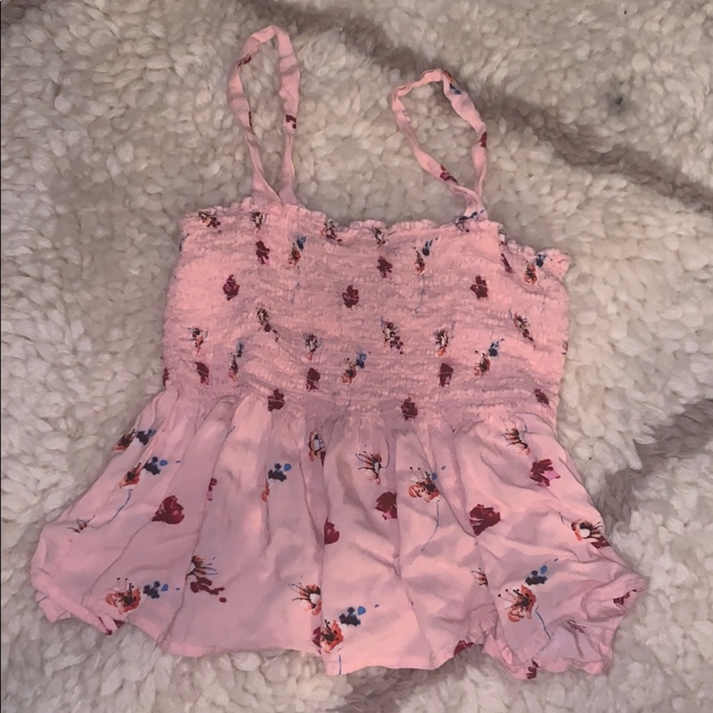 beautiful floral pink top!